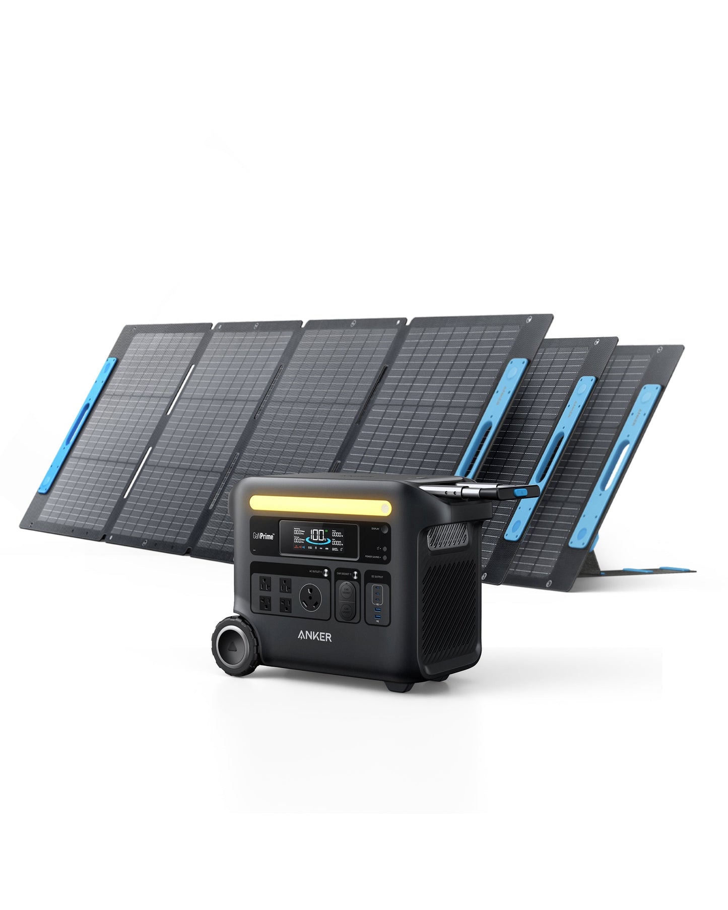 Anker SOLIX F2600 Solar Generator - 2560Wh | 2400W |  With 3* Anker 531 200W Solar Panel - PowerGen USA