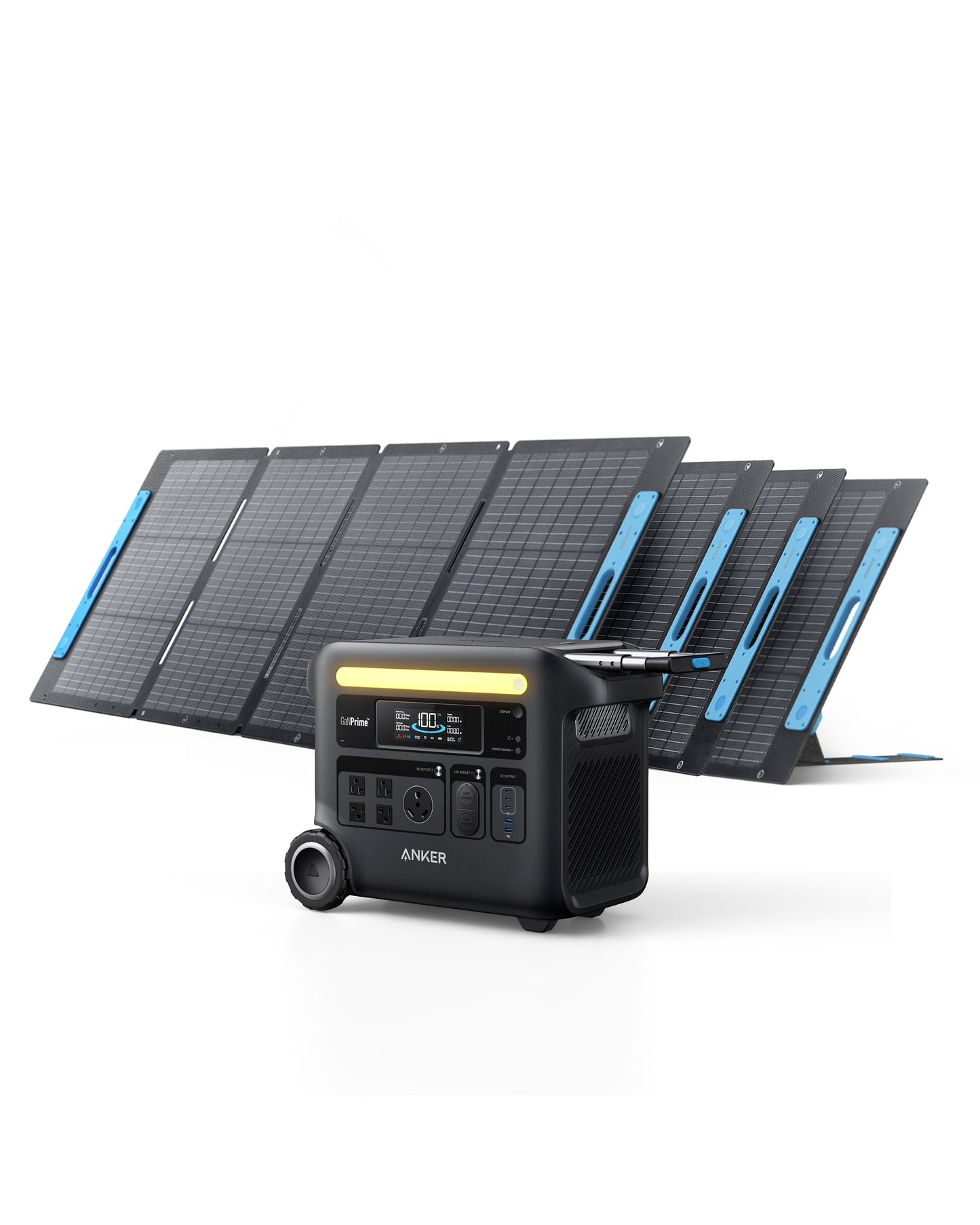 Anker SOLIX F2600 Solar Generator - 2560Wh | 2400W |  With 4* Anker 531 200W Solar Panel - PowerGen USA